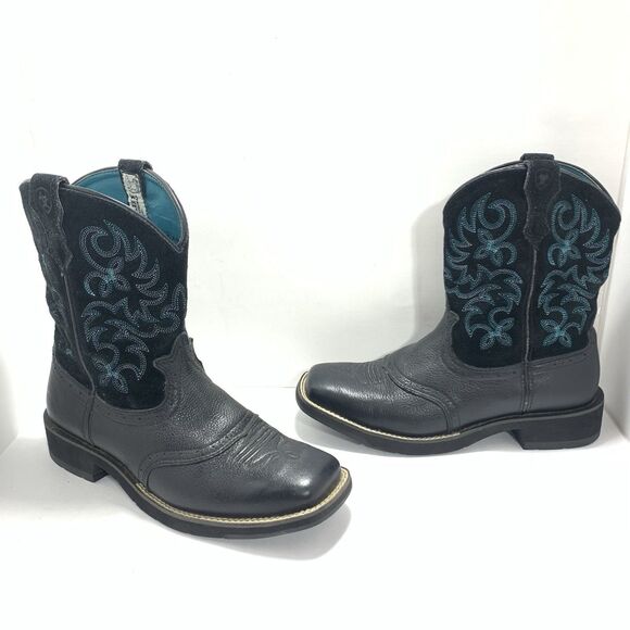 Ariat Leather Embroidered Western Cowboy Boots Style 100005912 Size 9 Women’s - Picture 5 of 16